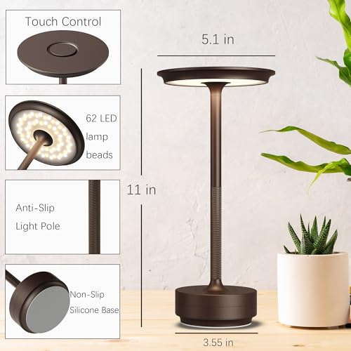 1 Pack Cordless Table Lamps Rechargeable