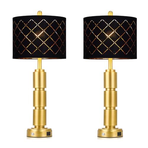 Set of 2 Modern Table Lamps for Living Room Bedroom (2 Count)