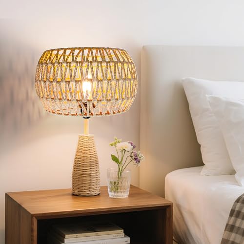 Hanging Light Lamp Shades Boho Rattan Lamp Shades