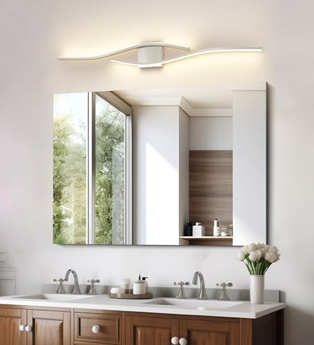 Brushed Nickel Vanity Light for Bathroom Lights Fixtures Modern
