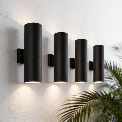 18" Modern Outdoor Porch Light in 2 Lights (4 Count)
