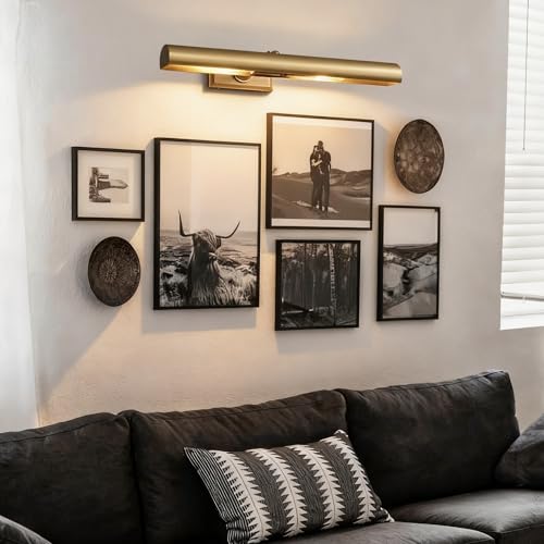 18 inch Brass Picture Light Hardwired Picture Light Library Light