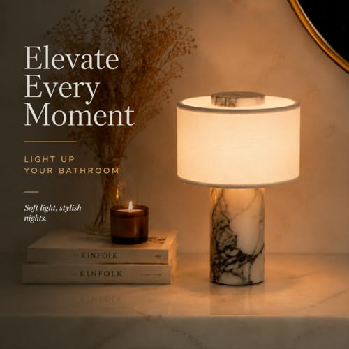 Marble Lamp Lamps Rechargeable Modern Decorative Touch Dimmable Cordless Design Bedside Lamp for Home Decor