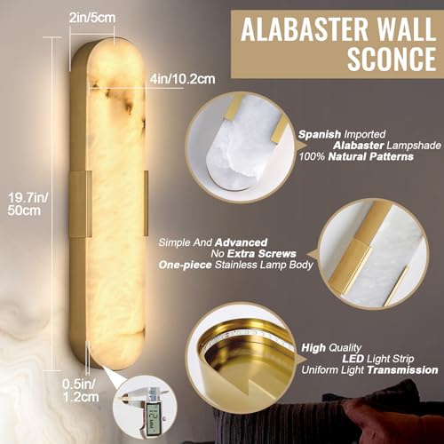 Alabaster Wall Sconce