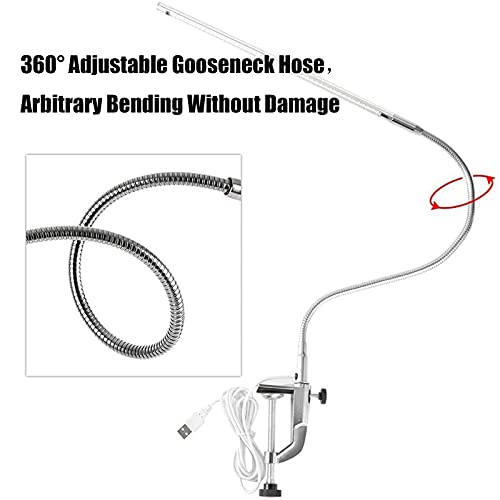 Desk Light with Clamp USB LED 8W Clip Nail Desk Lamp