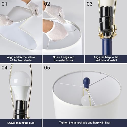 24.5” Table Lamps for Living Room Set of 2 (2 Count)