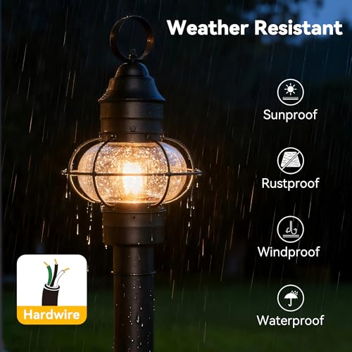 Outdoor Post Light Hard Wired