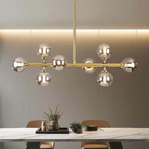 Modern Linear Chandeliers for Dining Room