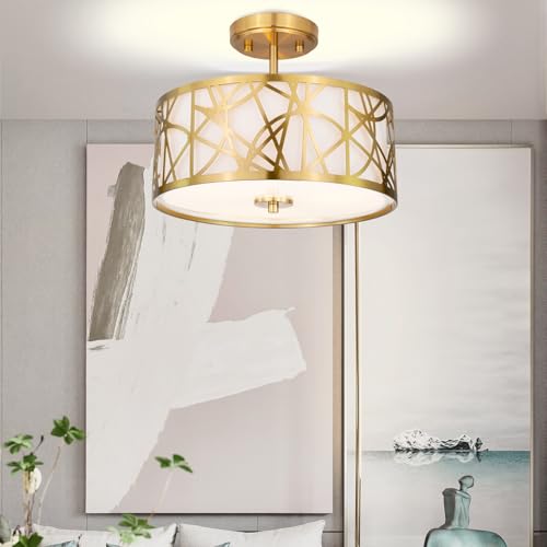 3 Light Semi Flush Mount Ceiling Light