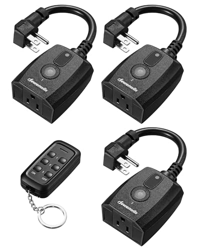 Outdoor Remote Control Outlet (3 Count)