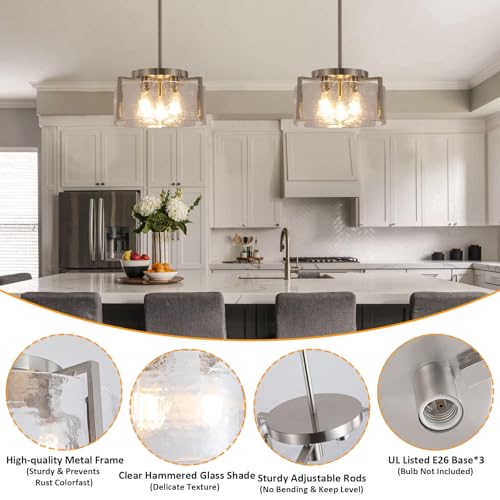 Nickel Chandeliers for Dining Room Light Fixture
