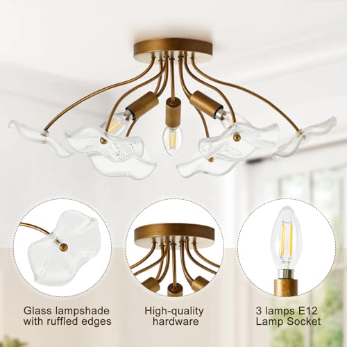 Semi Flush Mount Ceiling Light Fixture