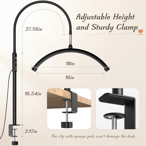 Half Moon Light with Clamp