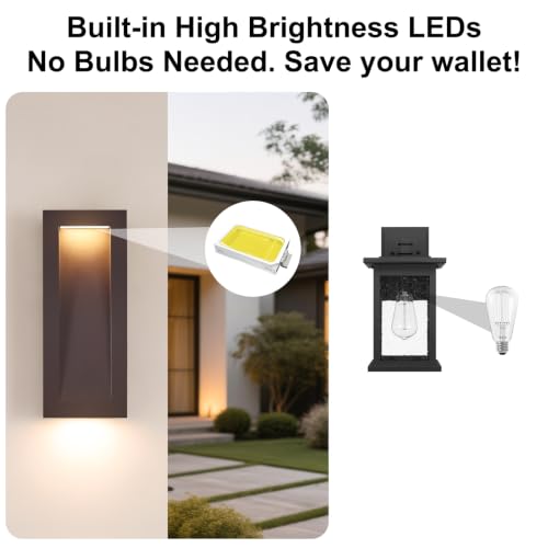 Modern Outdoor Wall Light with LED