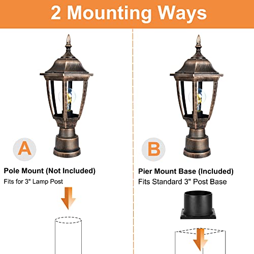 Outdoor Post Lights (2 Count)