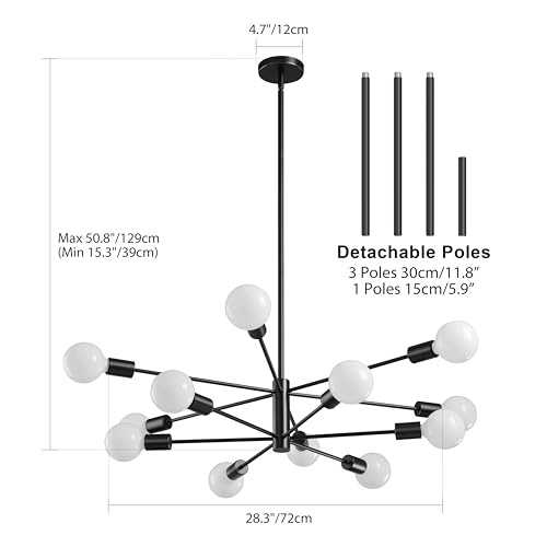 Modern Sputnik Chandeliers Light