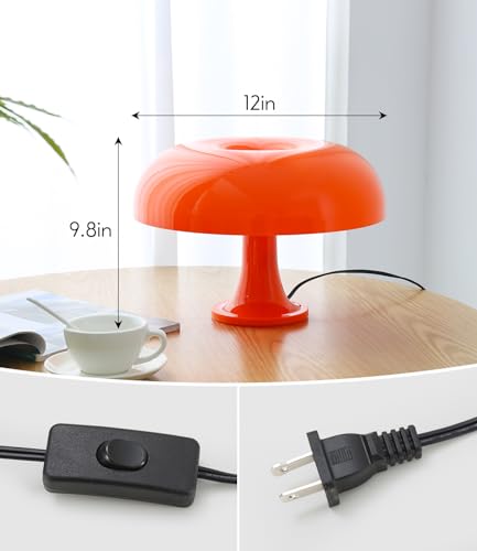 Orange Mushroom Lamp