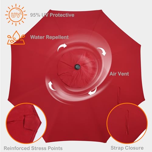 9ft Patio Umbrella Replacement Canopy