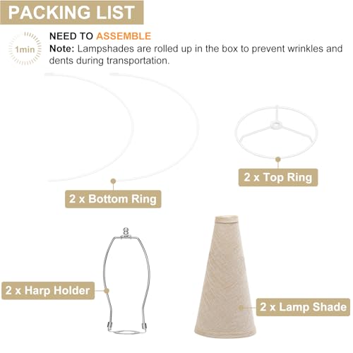 Empire Lamp Shades Set of 2 (2 Count)