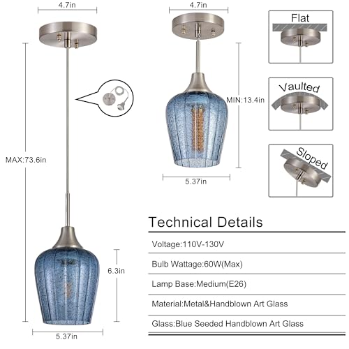 Mini Glass Pendant Light