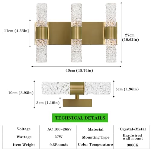 Gold Bathroom Light Fixture