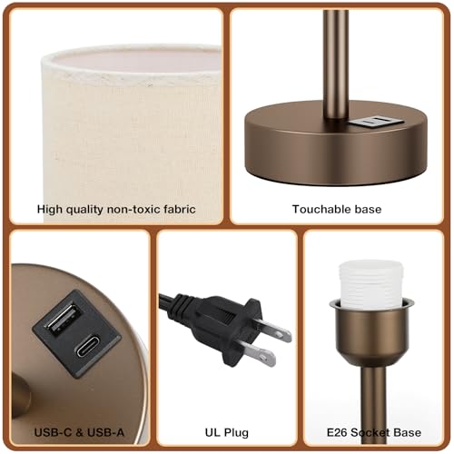 Bedside Table Lamp for Bedroom