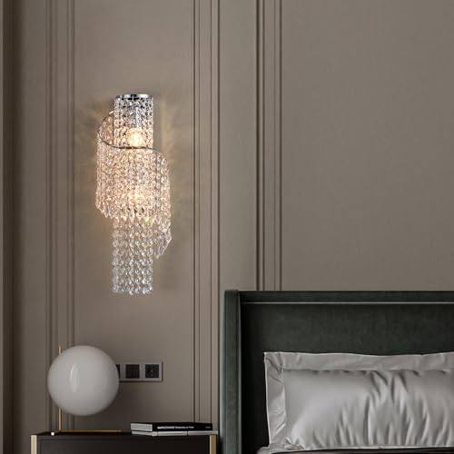 K9 Crystal Chrome Wall Sconces
