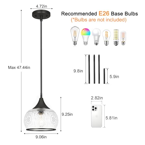 Black Pendant Light