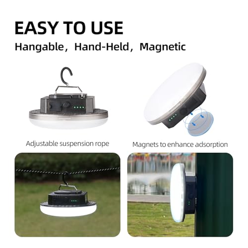Transparent 40W 5000LM Camping Tent Light