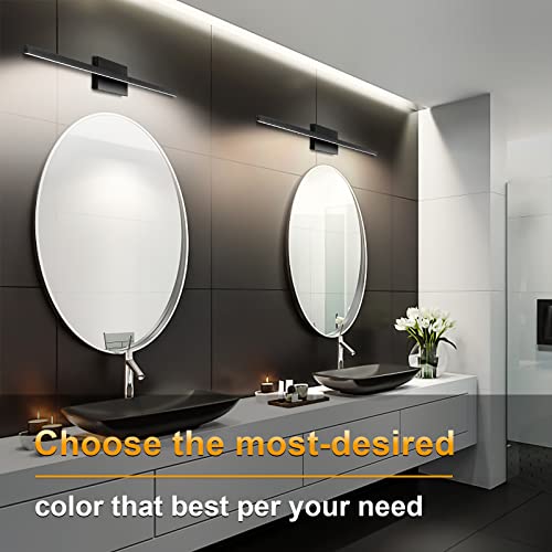 31.5 inch Black Bathroom Vanity Light