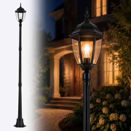 84.6" Outdoor Lamp Post Light