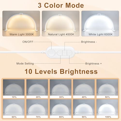Half Moon Light for Nail Desk 29"