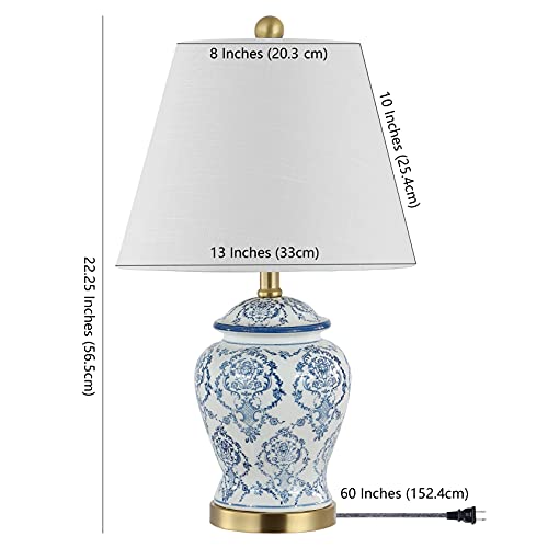 Juliana Chinoiserie Ceramic Urn Table Lamp 22.25"