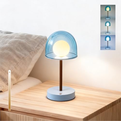 Blue Cordless Nursery Lamp