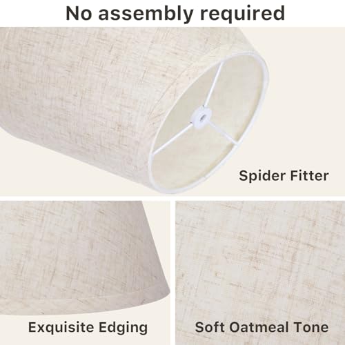 Beige Empire Lamp Shades Set of 2 (2 Count)