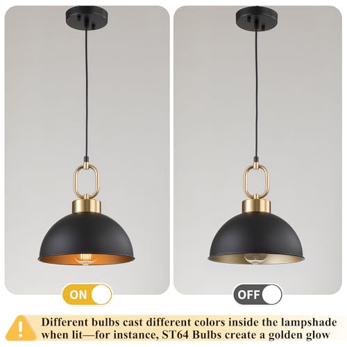 Black and Gold Pendant Lights Kitchen Island