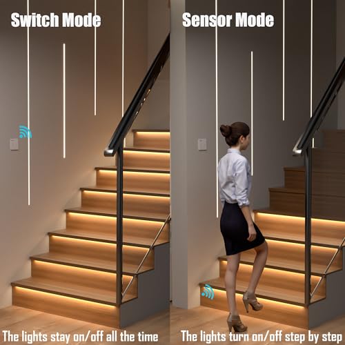 Motion Sensor with Daylight Sensor LED Stair Light Kit KMG
