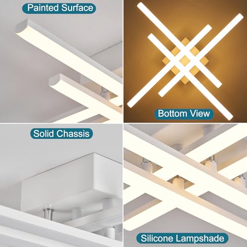 Modern Flush Mount LED Ceiling Light Fixture