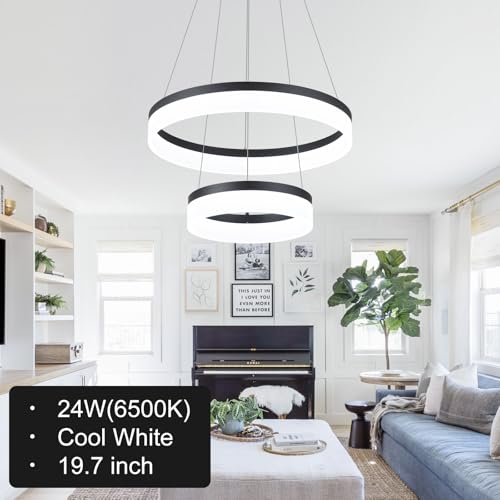 2 Ring Modern LED Chandelier