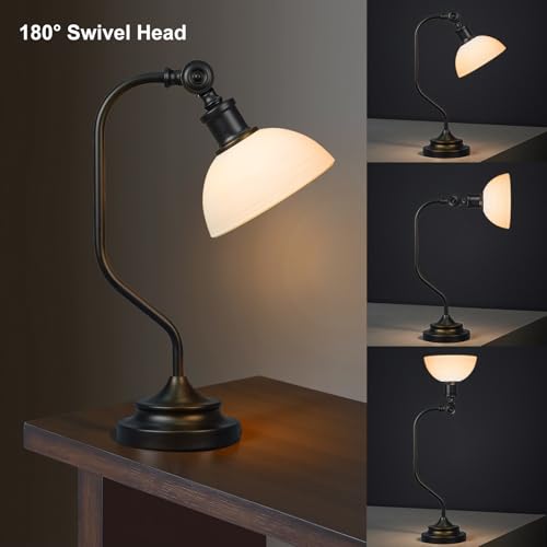 Cordless Vintage Bankers Table lamp