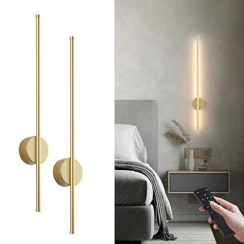 Battery Operated Modern Wall Sconce Set of Two