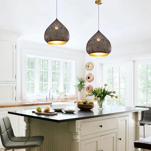 2 Pack Moroccan Pendant Light Fixture 1