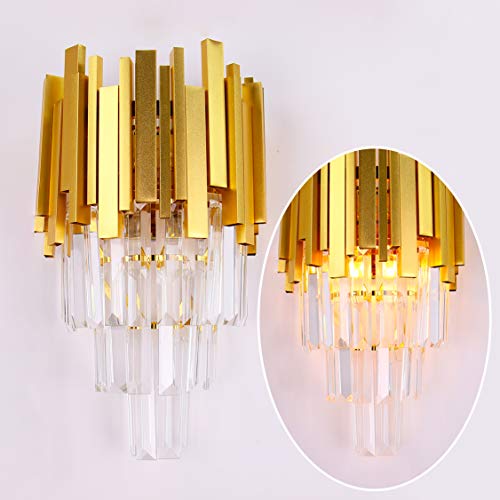 Gold Crystal Wall Sconce