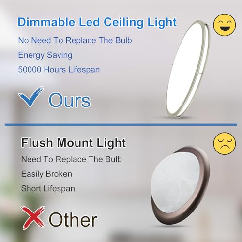 DLLT Flush Mount LED Ceiling Light