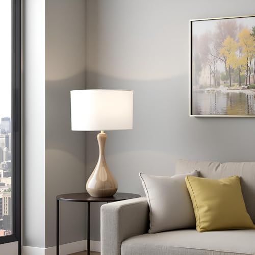 37021A Transitional Oval Hardback Shaped Spider Construction Lamp Shade in Off