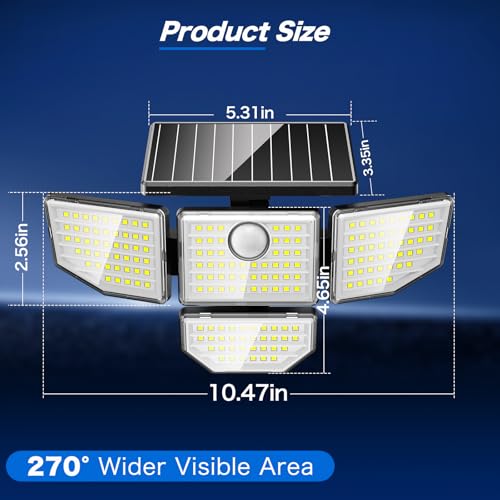 Outdor Security Solar Light (4 Count)