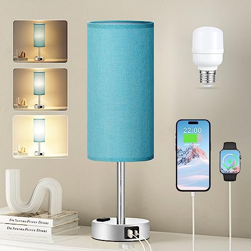Light Beige Bedside Table Lamp
