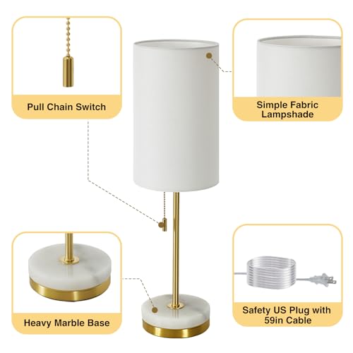 Desk Lamp & Table Lamp Set of 2 (2 Count)