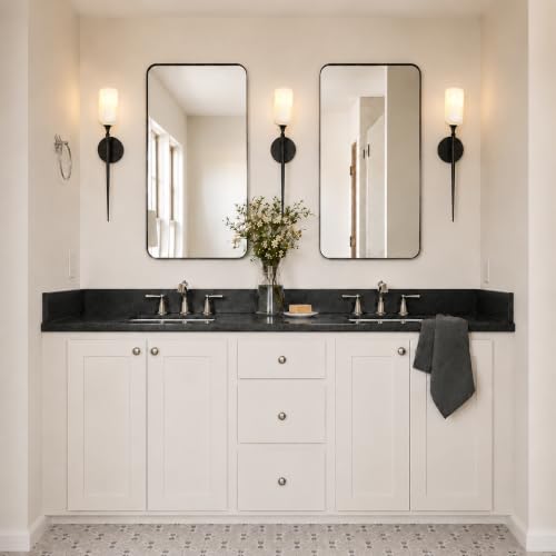 Natural Alabaster Wall Sconce Marble Bathroom Vanity Light