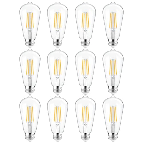 ST58 E26 LED Light Bulbs (12 Count)